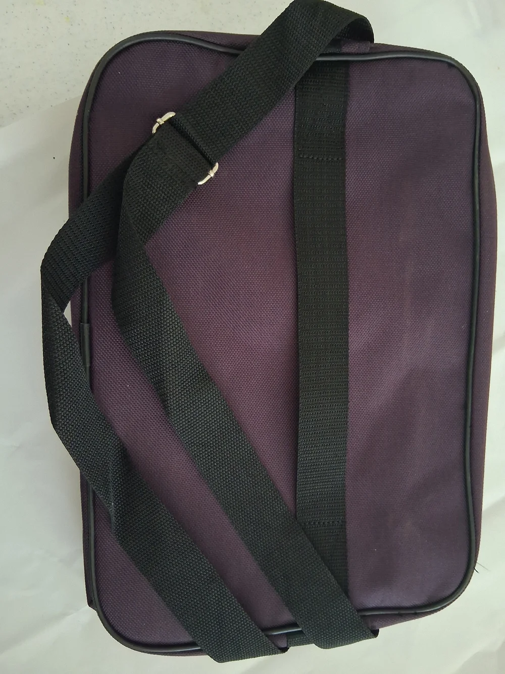 Men's Purple and Gray Travel Shoulder Bag - Compact Everyday Carry